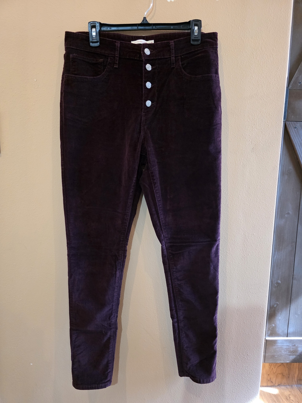 Levi's Women's Corduroy 721 High Rise Skinny Jeans Size 31x30